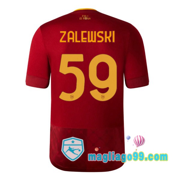 Magliago - Passione Maglie Thai Affidabili Basso Costo Online Shop | Maglia AS Roma (ZALEWSKI 59) Prima Rosso 2022/2023
