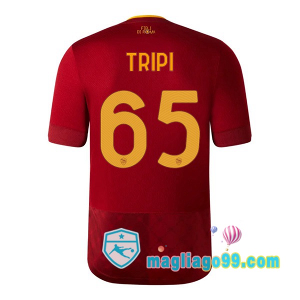 Magliago - Passione Maglie Thai Affidabili Basso Costo Online Shop | Maglia AS Roma (TRIPI 65) Prima Rosso 2022/2023