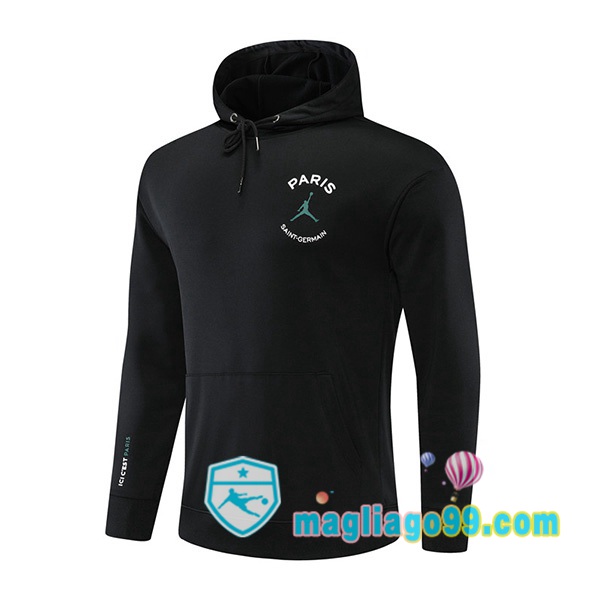 Magliago - Passione Maglie Thai Affidabili Basso Costo Online Shop | Felpa Con Cappuccio JORDAN Paris PSG Nero 2022/2023