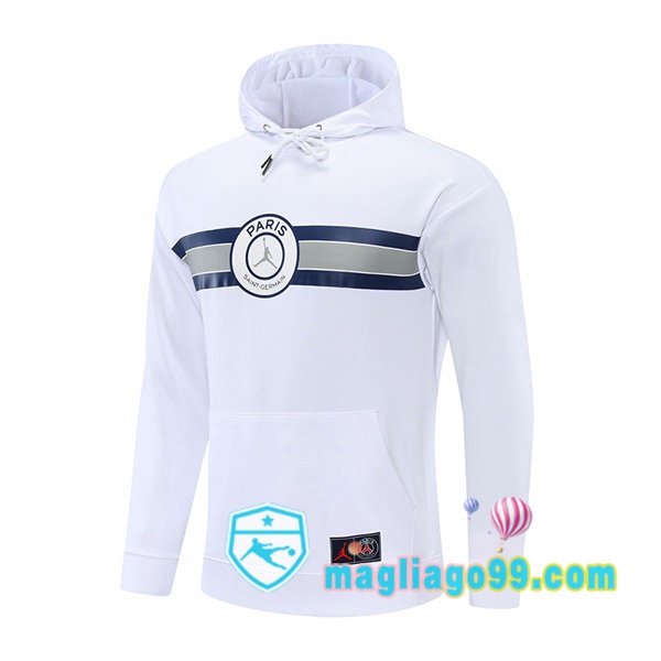 Magliago - Passione Maglie Thai Affidabili Basso Costo Online Shop | Felpa Con Cappuccio JORDAN Paris PSG Bianco 2022/2023