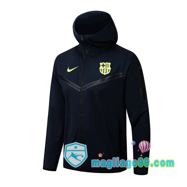 Magliago - Passione Maglie Thai Affidabili Basso Costo Online Shop | Giacca Con Cappuccio FC Barcellona Blu Royal 2022/2023