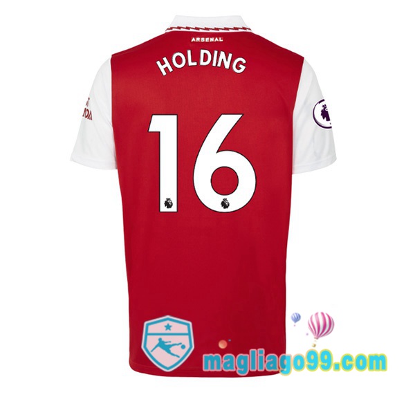Magliago - Passione Maglie Thai Affidabili Basso Costo Online Shop | Maglia Calcio Arsenal (HOLDING 16) Prima Rosso Bianco 2022/2023