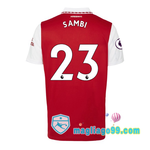 Magliago - Passione Maglie Thai Affidabili Basso Costo Online Shop | Maglia Calcio Arsenal (SAMBI 23) Prima Rosso Bianco 2022/2023