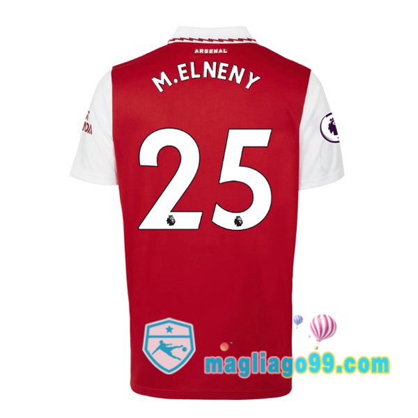Magliago - Passione Maglie Thai Affidabili Basso Costo Online Shop | Maglia Calcio Arsenal (M.ELNENY 25) Prima Rosso Bianco 2022/2023
