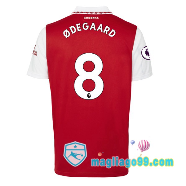 Magliago - Passione Maglie Thai Affidabili Basso Costo Online Shop | Maglia Calcio Arsenal (ØDEGAARD 8) Prima Rosso Bianco 2022/2023