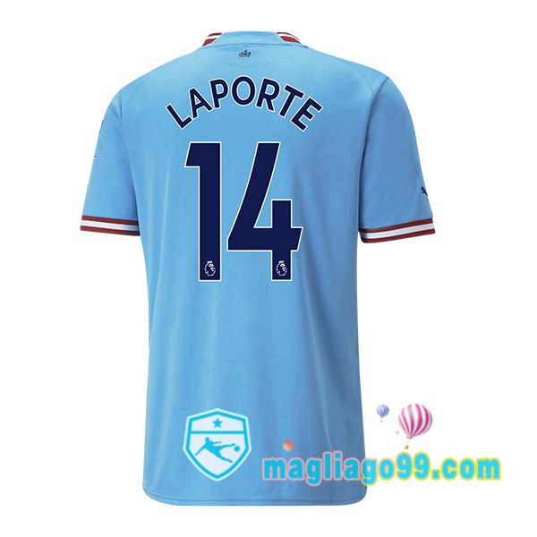 Magliago - Passione Maglie Thai Affidabili Basso Costo Online Shop | Maglia Calcio Manchester City (Aymeric Laporte 14) Prima Blu 2022/2023