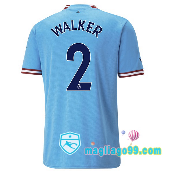 Magliago - Passione Maglie Thai Affidabili Basso Costo Online Shop | Maglia Calcio Manchester City (Kyle Walker 2) Prima Blu 2022/2023
