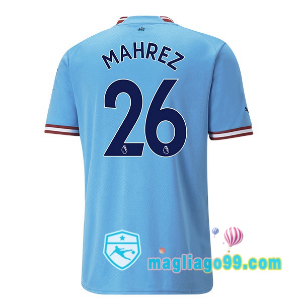 Magliago - Passione Maglie Thai Affidabili Basso Costo Online Shop | Maglia Calcio Manchester City (Riyad Mahrez 26) Prima Blu 2022/2023