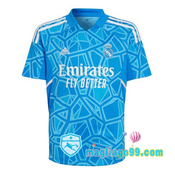 Magliago - Passione Maglie Thai Affidabili Basso Costo Online Shop | Maglia Real Madrid Portiere Blu 2022/2023