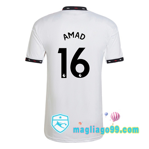 Magliago - Passione Maglie Thai Affidabili Basso Costo Online Shop | Maglia Manchester United (AMAD 16) Seconda Bianco 2022/2023