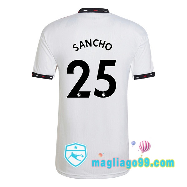 Magliago - Passione Maglie Thai Affidabili Basso Costo Online Shop | Maglia Manchester United (SANCHO 25) Seconda Bianco 2022/2023