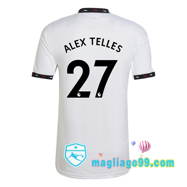 Magliago - Passione Maglie Thai Affidabili Basso Costo Online Shop | Maglia Manchester United (ALEX TELLES 27) Seconda Bianco 2022/2023