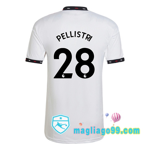 Magliago - Passione Maglie Thai Affidabili Basso Costo Online Shop | Maglia Manchester United (PELLISTRI 28) Seconda Bianco 2022/2023