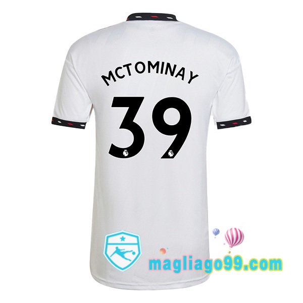 Magliago - Passione Maglie Thai Affidabili Basso Costo Online Shop | Maglia Manchester United (MCTOMINAY 39) Seconda Bianco 2022/2023