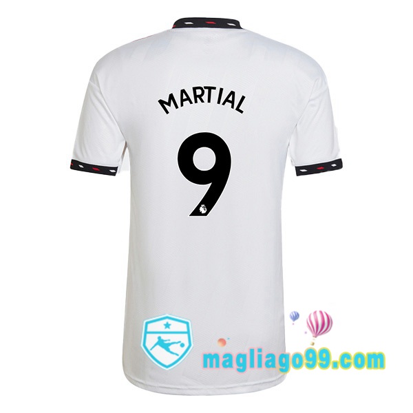 Magliago - Passione Maglie Thai Affidabili Basso Costo Online Shop | Maglia Manchester United (MARTIAL 9) Seconda Bianco 2022/2023
