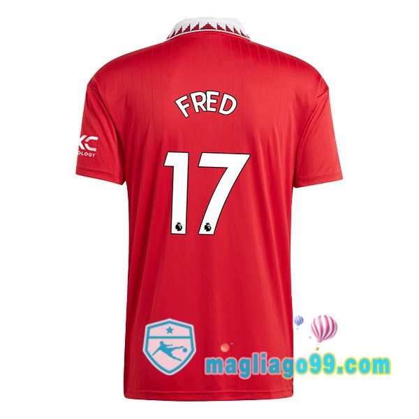 Magliago - Passione Maglie Thai Affidabili Basso Costo Online Shop | Maglia Manchester United (FRED 17) Prima Rosso 2022/2023