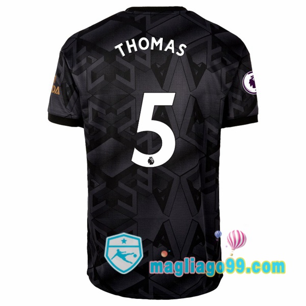 Magliago - Passione Maglie Thai Affidabili Basso Costo Online Shop | Maglia Arsenal (THOMAS 5) Seconda Nero 2022/2023