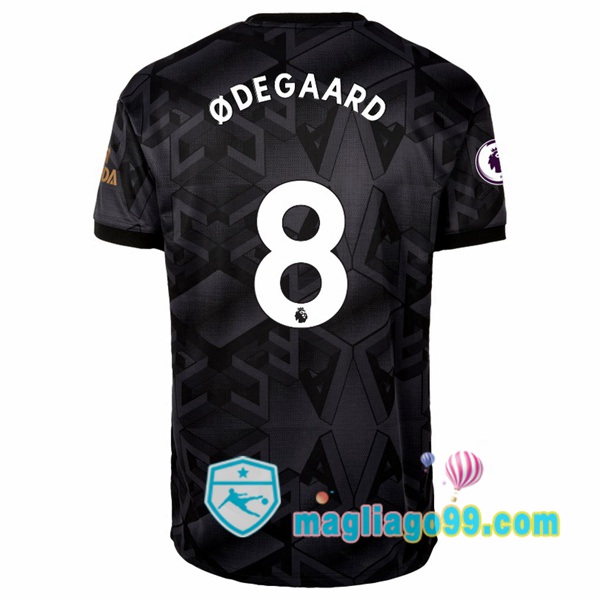 Magliago - Passione Maglie Thai Affidabili Basso Costo Online Shop | Maglia Arsenal (ØDEGAARD 8) Seconda Nero 2022/2023