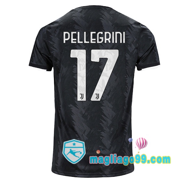 Magliago - Passione Maglie Thai Affidabili Basso Costo Online Shop | Maglia Juventus (PELLEGRINI 17) Seconda Nero 2022/2023