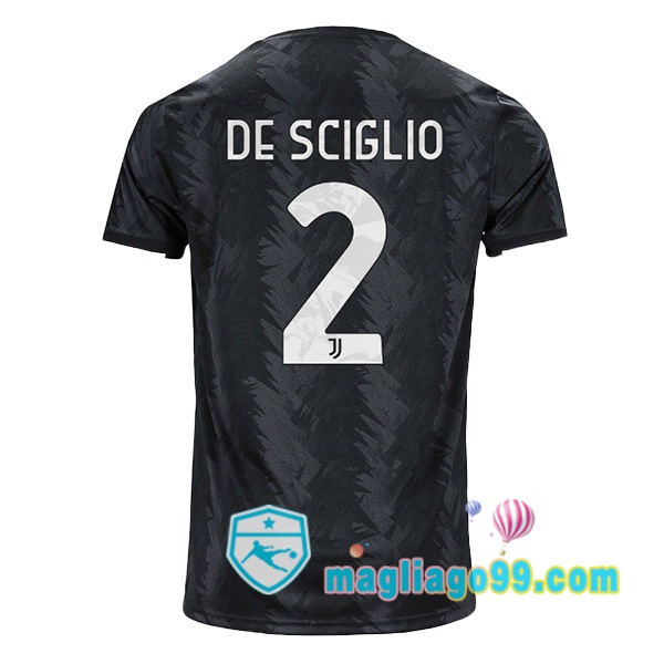 Magliago - Passione Maglie Thai Affidabili Basso Costo Online Shop | Maglia Juventus (DE SCIGLIO 2) Seconda Nero 2022/2023