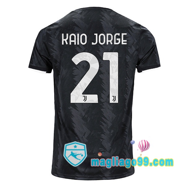 Magliago - Passione Maglie Thai Affidabili Basso Costo Online Shop | Maglia Juventus (KAIO JORGE 21) Seconda Nero 2022/2023