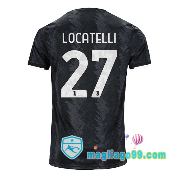 Magliago - Passione Maglie Thai Affidabili Basso Costo Online Shop | Maglia Juventus (LOCATELLI 27) Seconda Nero 2022/2023