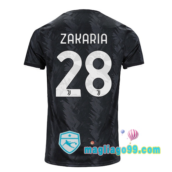 Magliago - Passione Maglie Thai Affidabili Basso Costo Online Shop | Maglia Juventus (ZAKARIA 28) Seconda Nero 2022/2023