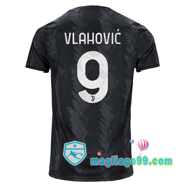 Magliago - Passione Maglie Thai Affidabili Basso Costo Online Shop | Maglia Juventus (VLAHOVIĆ 9) Seconda Nero 2022/2023