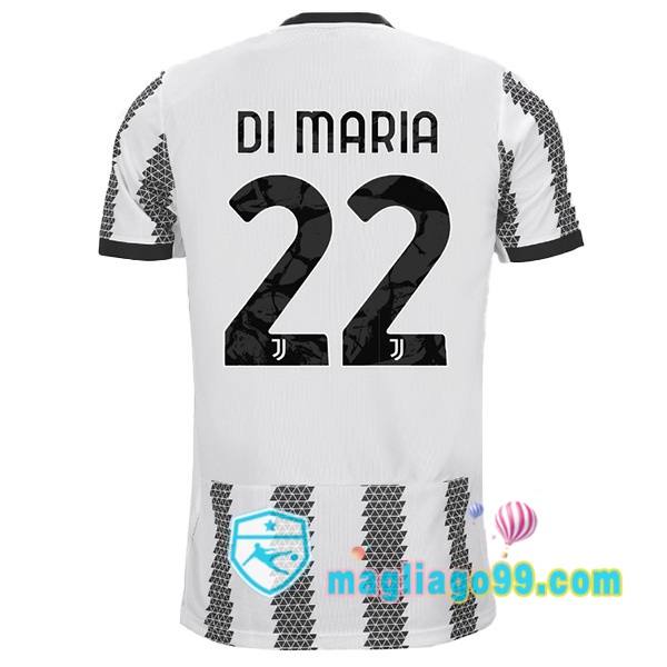 Magliago - Passione Maglie Thai Affidabili Basso Costo Online Shop | Maglia Juventus (DI MARIA 22) Prima Bianco Nero 2022/2023