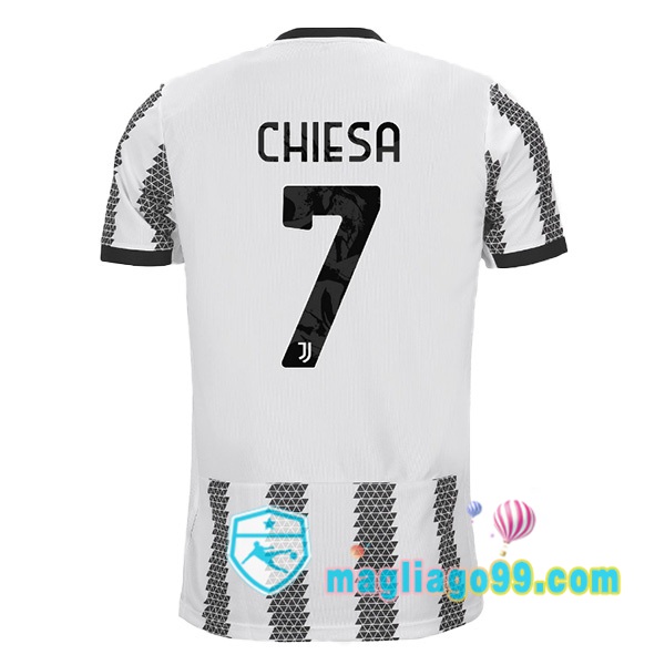 Magliago - Passione Maglie Thai Affidabili Basso Costo Online Shop | Maglia Juventus (CHIESA 7) Prima Bianco Nero 2022/2023