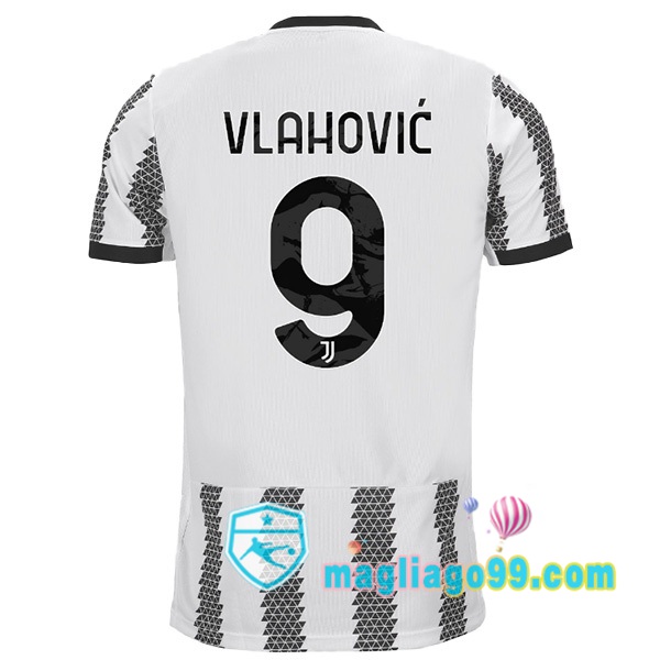 Magliago - Passione Maglie Thai Affidabili Basso Costo Online Shop | Maglia Juventus (VLAHOVIĆ 9) Prima Bianco Nero 2022/2023