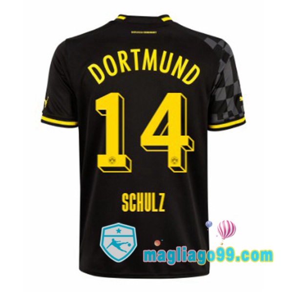 Magliago - Passione Maglie Thai Affidabili Basso Costo Online Shop | Maglia Dortmund BVB (Schulz 14) Seconda Nero 2022/2023