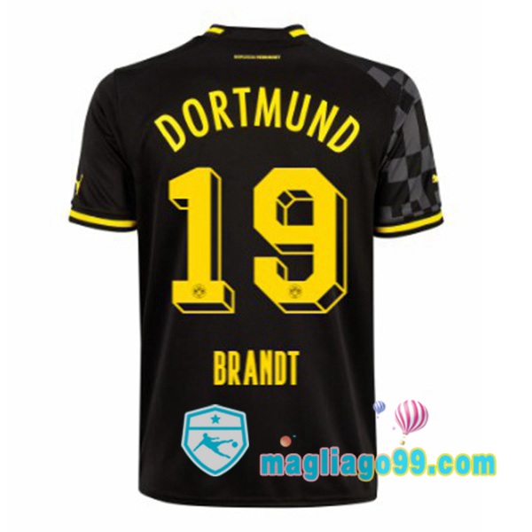 Magliago - Passione Maglie Thai Affidabili Basso Costo Online Shop | Maglia Dortmund BVB (Brandt 19) Seconda Nero 2022/2023