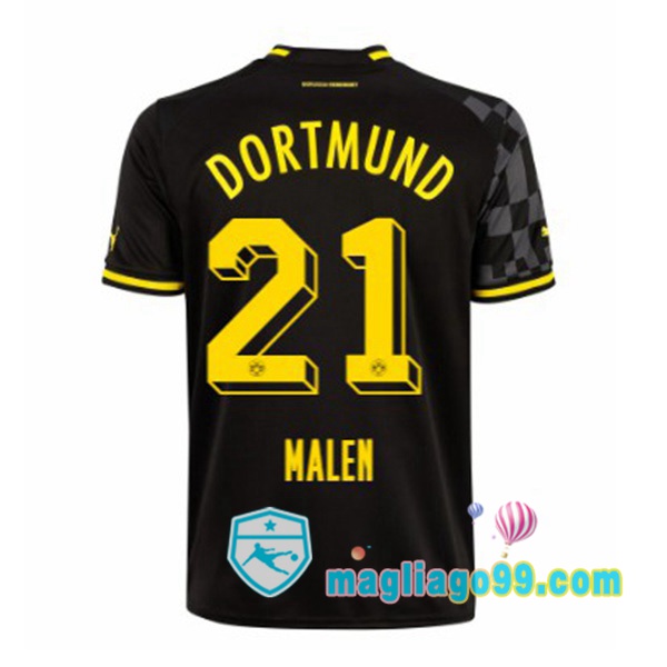 Magliago - Passione Maglie Thai Affidabili Basso Costo Online Shop | Maglia Dortmund BVB (Malen 21) Seconda Nero 2022/2023