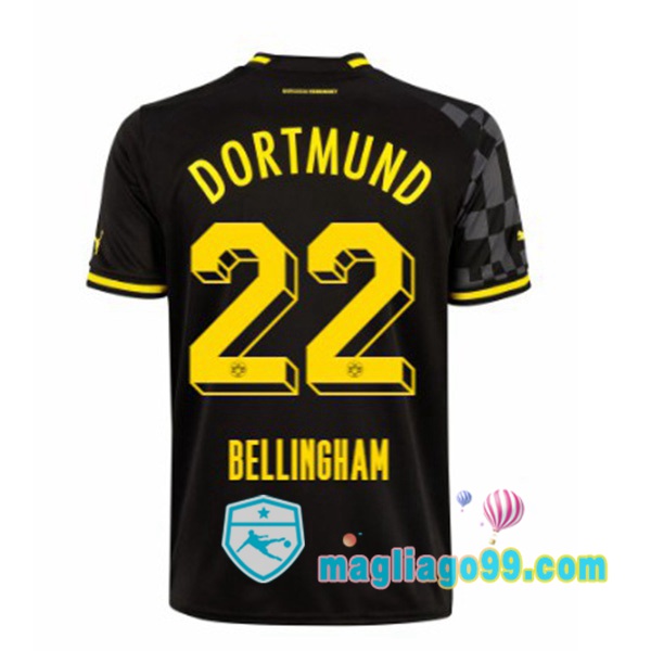 Magliago - Passione Maglie Thai Affidabili Basso Costo Online Shop | Maglia Dortmund BVB (Bellingham 22) Seconda Nero 2022/2023