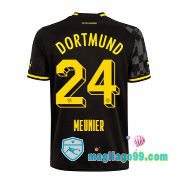 Magliago - Passione Maglie Thai Affidabili Basso Costo Online Shop | Maglia Dortmund BVB (Meunier 24) Seconda Nero 2022/2023