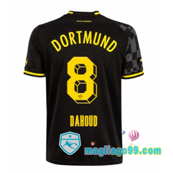Magliago - Passione Maglie Thai Affidabili Basso Costo Online Shop | Maglia Dortmund BVB (Dahoud 8) Seconda Nero 2022/2023