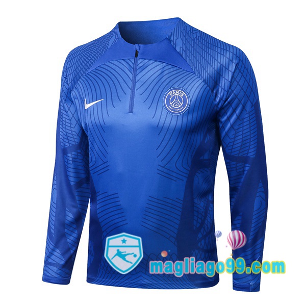 Magliago - Passione Maglie Thai Affidabili Basso Costo Online Shop | Felpa Calcio Paris PSG Blu 2022/2023