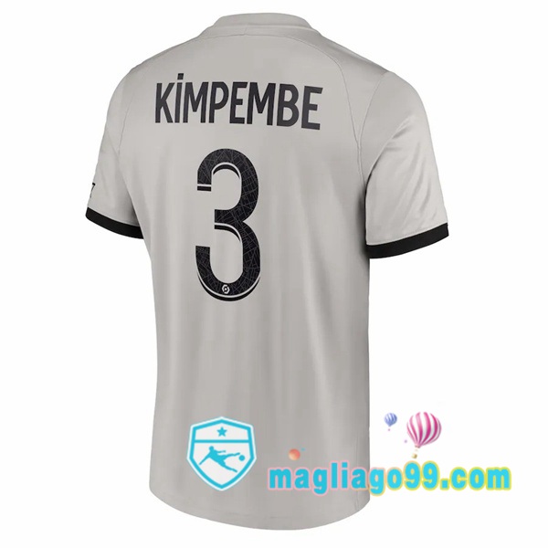 Magliago - Passione Maglie Thai Affidabili Basso Costo Online Shop | Maglia Paris PSG (Kimpembe 3) Seconda Grigio 2022/2023