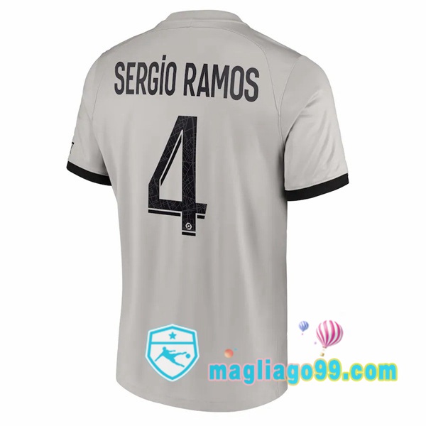 Magliago - Passione Maglie Thai Affidabili Basso Costo Online Shop | Maglia Paris PSG (Sergio Ramos 4) Seconda Grigio 2022/2023