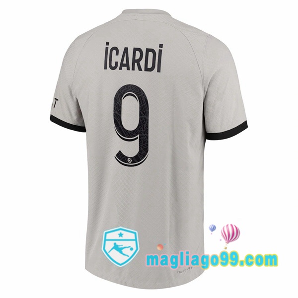 Magliago - Passione Maglie Thai Affidabili Basso Costo Online Shop | Maglia Paris PSG (Icardi 9) Seconda Grigio 2022/2023