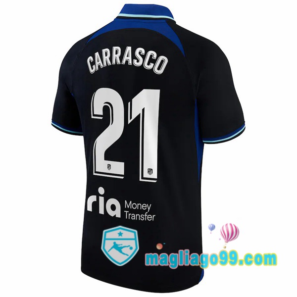 Magliago - Passione Maglie Thai Affidabili Basso Costo Online Shop | Maglia Atletico Madrid (Carrasco 21) Seconda Nero 2022/2023