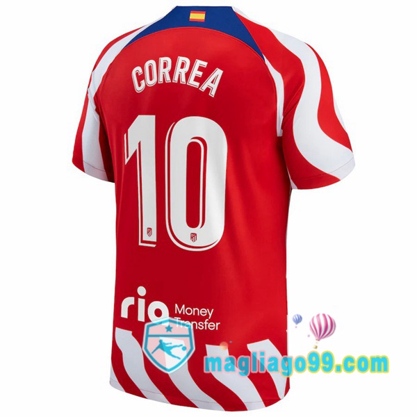 Magliago - Passione Maglie Thai Affidabili Basso Costo Online Shop | Maglia Atletico Madrid (Correa 10) Prima Rosso 2022/2023