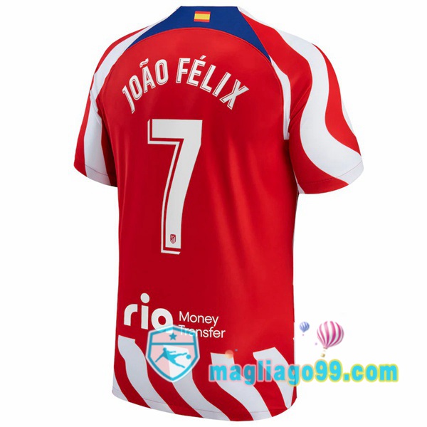 Magliago - Passione Maglie Thai Affidabili Basso Costo Online Shop | Maglia Atletico Madrid (João Félix 7) Prima Rosso 2022/2023