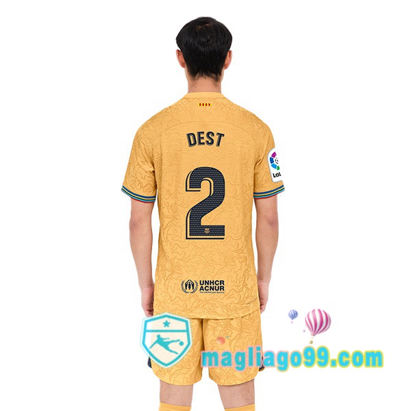 Magliago - Passione Maglie Thai Affidabili Basso Costo Online Shop | Maglia FC Barcellona (Dest 2) Seconda Giallo 2022/2023
