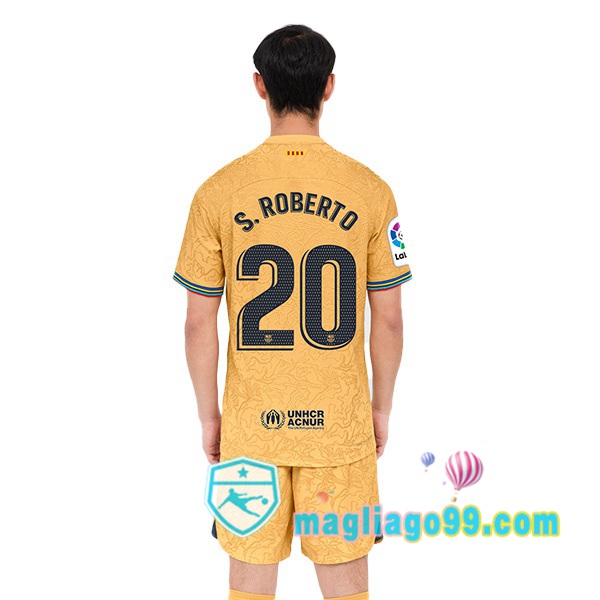 Magliago - Passione Maglie Thai Affidabili Basso Costo Online Shop | Maglia FC Barcellona (Sergi Roberto 20) Seconda Giallo 2022/2023