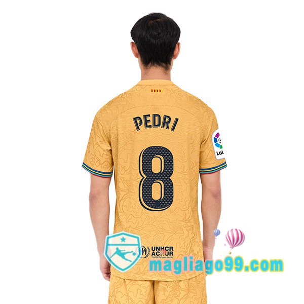 Magliago - Passione Maglie Thai Affidabili Basso Costo Online Shop | Maglia FC Barcellona (Pedri 8) Seconda Giallo 2022/2023