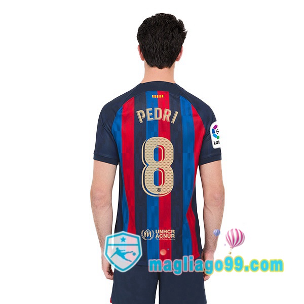 Magliago - Passione Maglie Thai Affidabili Basso Costo Online Shop | Maglia FC Barcellona (Pedri 8) Prima Rosso Blu 2022/2023