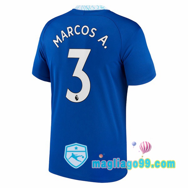 Magliago - Passione Maglie Thai Affidabili Basso Costo Online Shop | Maglia FC Chelsea (Marcos A. 3) Prima Blu 2022/2023