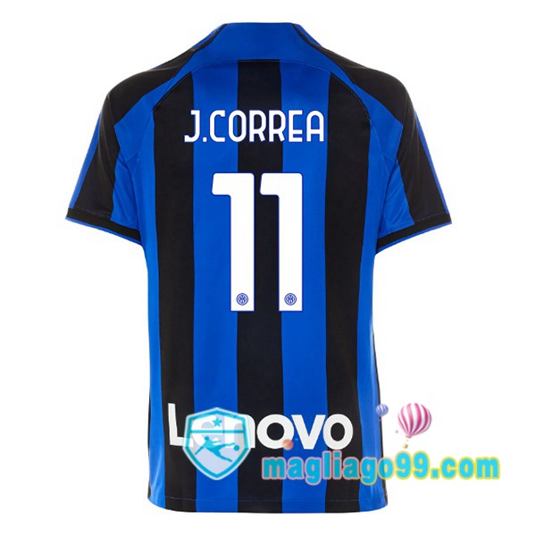 Magliago - Passione Maglie Thai Affidabili Basso Costo Online Shop | Maglia Inter Milan (J. CORREA 11) Prima Nero Blu 2022/2023